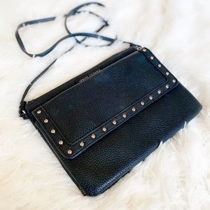 Armani Exchange crossbody rivet clutch bag